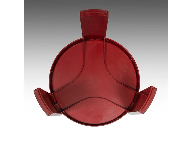 A set of 4 italian space age red plastic marema occasional tables, designed by gianfranco frattini for cassina 38 x 44 cm. (14.96 x 17.32 in.) - afbeelding 6 van  7