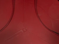 A set of 4 italian space age red plastic marema occasional tables, designed by gianfranco frattini for cassina 38 x 44 cm. (14.96 x 17.32 in.) - afbeelding 7 van  7