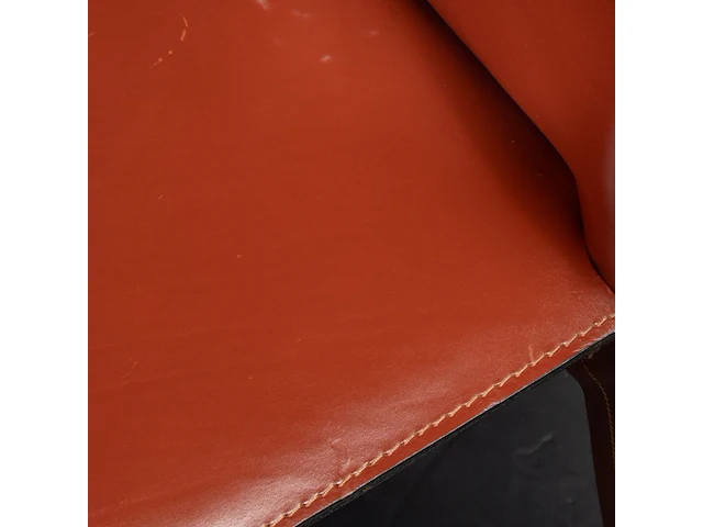 A set of 4 leather cab chairs by mario bellini for cassina 83 x 45 x 48 cm. (32.67 x 17.71 x 18.89 in.) - afbeelding 2 van  11