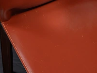 A set of 4 leather cab chairs by mario bellini for cassina 83 x 45 x 48 cm. (32.67 x 17.71 x 18.89 in.) - afbeelding 3 van  11
