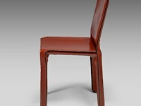 A set of 4 leather cab chairs by mario bellini for cassina 83 x 45 x 48 cm. (32.67 x 17.71 x 18.89 in.) - afbeelding 6 van  11
