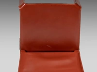 A set of 4 leather cab chairs by mario bellini for cassina 83 x 45 x 48 cm. (32.67 x 17.71 x 18.89 in.) - afbeelding 9 van  11