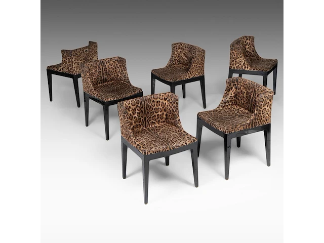 A set of 6 'mademoiselle' chairs by philippe starck for kartell, italy, 2003, h 80 - w 53 cm - afbeelding 1 van  21