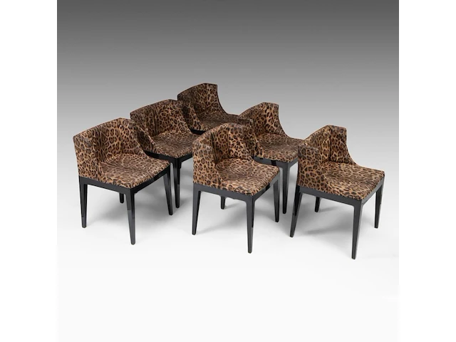 A set of 6 'mademoiselle' chairs by philippe starck for kartell, italy, 2003, h 80 - w 53 cm - afbeelding 12 van  21