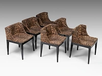 A set of 6 'mademoiselle' chairs by philippe starck for kartell, italy, 2003, h 80 - w 53 cm - afbeelding 12 van  21