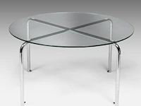 A set of four 407 armchairs and a matching circular coffee table, designed by willem hendrik gispen by dutch originals the chair: 83 x 59 x 82 cm. (32.67 x 23.23 x 32.28 in.), the table 47 x 90 cm. (18 1/2 x 35.42 in.) - afbeelding 5 van  14