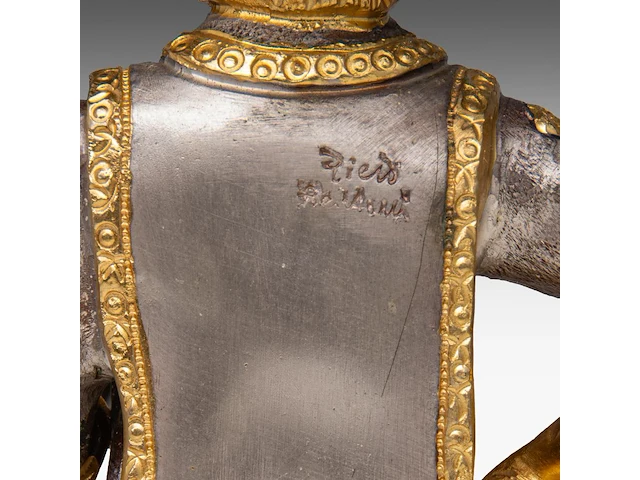 A set of four gilt and silver-plated musketeers by piero benzoni (1938) 23 cm. (9.06 in.) - afbeelding 8 van  10