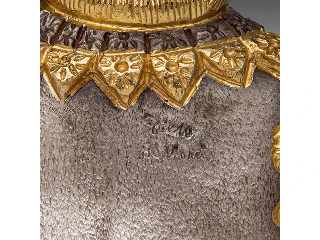 A set of four gilt and silver-plated musketeers by piero benzoni (1938) 23 cm. (9.06 in.) - afbeelding 10 van  10