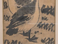 A set of two chinese paintings, 'reeds and geese', ink on paper, signed and seal stamped, republic period, framed 53 x 158,5 cm (each) - afbeelding 4 van  7