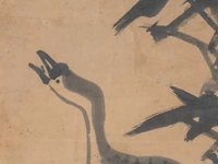A set of two chinese paintings, 'reeds and geese', ink on paper, signed and seal stamped, republic period, framed 53 x 158,5 cm (each) - afbeelding 7 van  7
