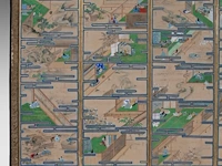 A set of two japanese six-panel byobu folding screens, 'the tale of genji', meiji period (early 20thc), 353 x 153 cm (one screen) - afbeelding 8 van  11