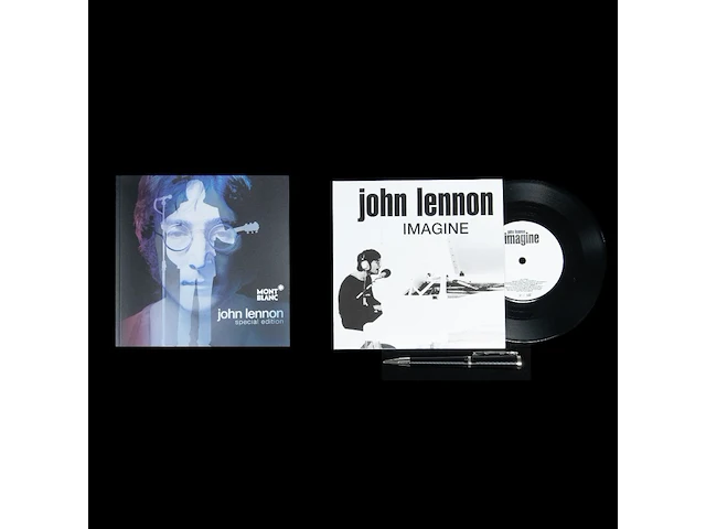 A special edition john lennon montblanc ballpoint pen, in the original case the case: 33 x 33 x 5 cm. (12.99 x 12.99 x 1.97 in.) - afbeelding 7 van  8
