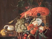 A still life with lobster, after the dutch golden age, 19thc, oil on panel 26 x 21 cm. (10.24 x 8.26 in.), frame: 48 x 51 cm. (18.89 x 20.07 in.)