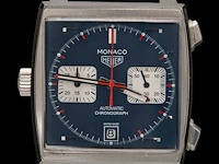 A tag heuer monaco calibre 11, ref. caw211p, steel automatic wristwatch - afbeelding 4 van  11