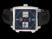 A tag heuer monaco calibre 11, ref. caw211p, steel automatic wristwatch - afbeelding 5 van  11