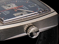 A tag heuer monaco calibre 11, ref. caw211p, steel automatic wristwatch - afbeelding 7 van  11
