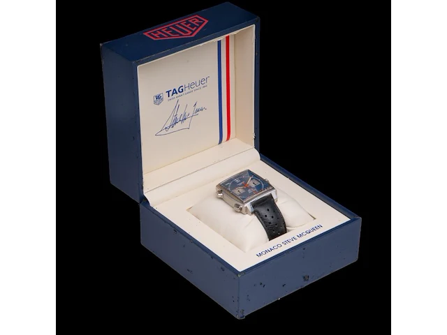 A tag heuer monaco calibre 11, ref. caw211p, steel automatic wristwatch - afbeelding 11 van  11