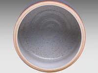 A tenmoku/jian ware style glazed stoneware lidded jar, marked 'denmark', h 22 - ø 22 cm - afbeelding 5 van  8