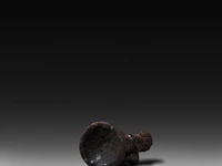 A terracotta jewish falash mura culture figure of a pregnant woman, ethiopia 12.5 cm. (4.91 in.) - afbeelding 4 van  4