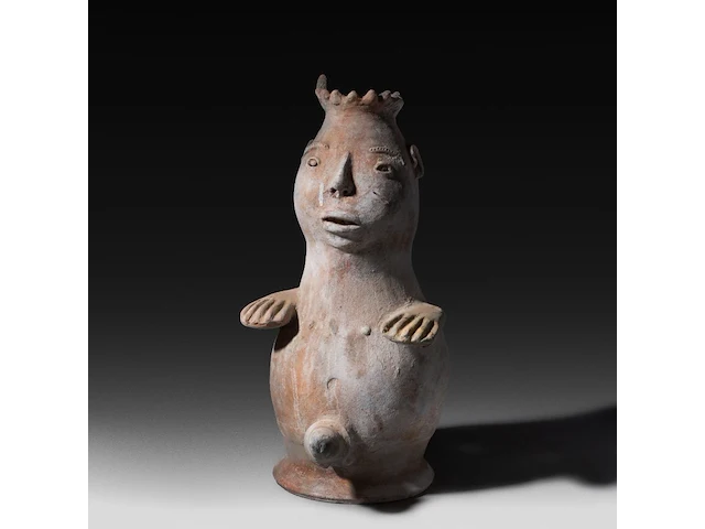 A terracotta nana densu legba torso figure, fon people, benin 50 cm. (19.67 in.) - afbeelding 1 van  6