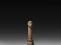 A terracotta phallic figure, excavated in afghanistan, h 20 cm