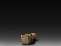 A terracotta phallic figure, excavated in afghanistan, h 20 cm - afbeelding 4 van  4