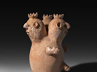 A terracotta three-headed nana densu legba torso figure, fon people, benin, 35 cm. (13.77 in.) - afbeelding 2 van  6