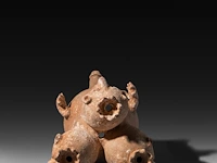 A terracotta three-headed nana densu legba torso figure, fon people, benin, 35 cm. (13.77 in.) - afbeelding 5 van  6