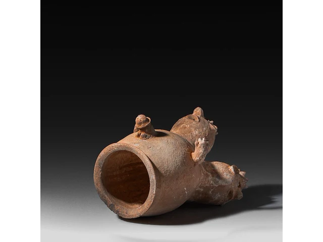 A terracotta three-headed nana densu legba torso figure, fon people, benin, 35 cm. (13.77 in.) - afbeelding 6 van  6