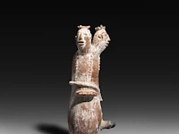 A terracotta three-headed nana densu legba torso figure, fon people, benin 37 cm. (14.57 in.) - afbeelding 2 van  6