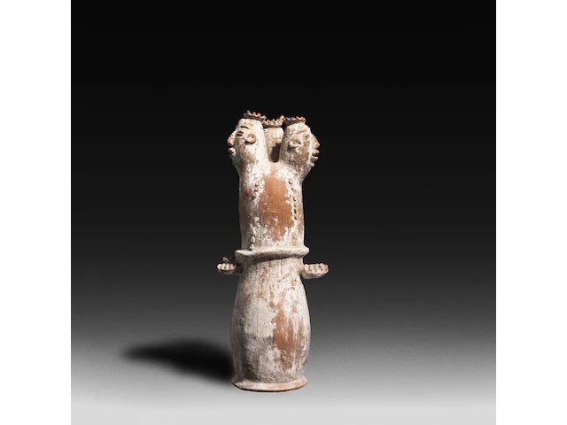 A terracotta three-headed nana densu legba torso figure, fon people, benin 37 cm. (14.57 in.) - afbeelding 3 van  6