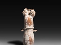 A terracotta three-headed nana densu legba torso figure, fon people, benin 37 cm. (14.57 in.) - afbeelding 3 van  6