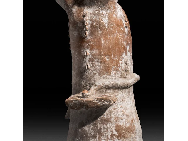 A terracotta three-headed nana densu legba torso figure, fon people, benin 37 cm. (14.57 in.) - afbeelding 6 van  6