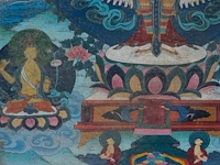 A tibetan thangka, 'eleven-headed avalokiteshvara/chenrezig', 19thc, framed 59 x 87 cm - afbeelding 10 van  10