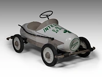 A torck 'koersmodel' pedal car for 'interlait', 1957-1960, parc-école verviers - 1960 71 x 150 x 77 cm. (27.94 x 59.04 x 30.30 in.) - afbeelding 6 van  7