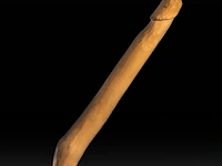 A various collection of carved wooden folk walking sticks with phallic handles - afbeelding 2 van  13