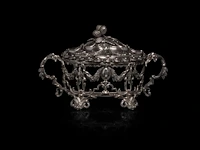 A various collection of silver tableware, h 3 - 32 cm, total weight: 3624 g - afbeelding 2 van  22