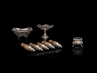 A various collection of silver tableware, h 3 - 32 cm, total weight: 3624 g - afbeelding 14 van  22