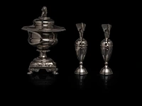 A various collection of silver tableware, h 3 - 32 cm, total weight: 3624 g - afbeelding 16 van  22