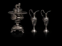 A various collection of silver tableware, h 3 - 32 cm, total weight: 3624 g - afbeelding 17 van  22