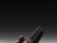 A various collection of traditional indian ceremonial items, symbolising yoni and lingam, h 64,5 cm (tallest) - afbeelding 3 van  8