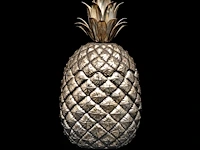 A vintage '60s silver-plated pineapple cooler by mauro manetti for lega peltro, firenze 25.5 cm. (10.03 in.)