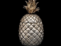 A vintage '60s silver-plated pineapple cooler by mauro manetti for lega peltro, firenze 25.5 cm. (10.03 in.) - afbeelding 3 van  7