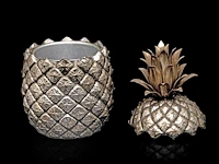 A vintage '60s silver-plated pineapple cooler by mauro manetti for lega peltro, firenze 25.5 cm. (10.03 in.) - afbeelding 5 van  7