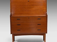 A vintage danish design teak secretary desk by anders wahl iversen, mid-century 109 x 85 x 44 cm. (42.90 x 33.46 x 17.32 in.) - afbeelding 3 van  10