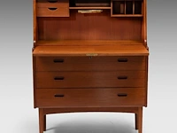 A vintage danish design teak secretary desk by anders wahl iversen, mid-century 109 x 85 x 44 cm. (42.90 x 33.46 x 17.32 in.) - afbeelding 4 van  10