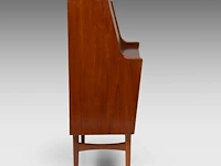 A vintage danish design teak secretary desk by anders wahl iversen, mid-century 109 x 85 x 44 cm. (42.90 x 33.46 x 17.32 in.) - afbeelding 6 van  10
