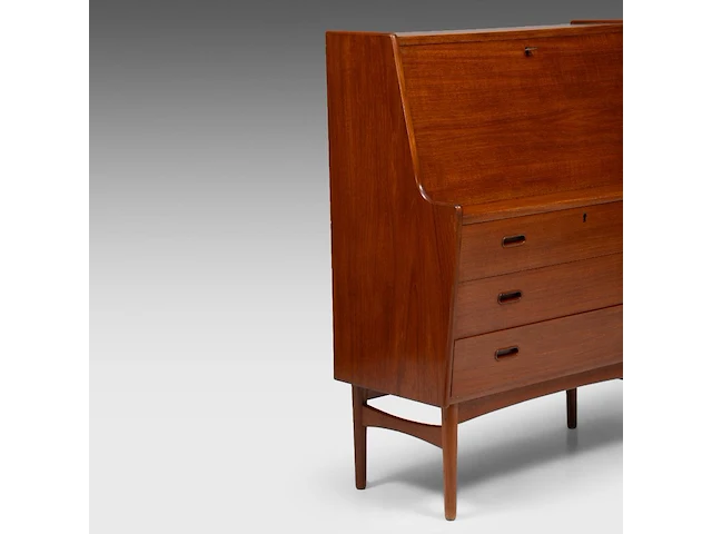 A vintage danish design teak secretary desk by anders wahl iversen, mid-century 109 x 85 x 44 cm. (42.90 x 33.46 x 17.32 in.) - afbeelding 10 van  10