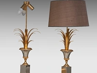 A vintage pair of '70s maison charles style reed table lamps 74 cm. (29.12 in.) - afbeelding 3 van  3