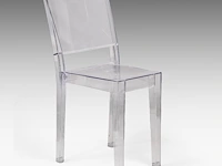 A vintage set of 10 la marie plexi dining chairs by philippe starck for kartell 85 x 39 x 50 cm. (33.46 x 15.34 x 19.67 in.) - afbeelding 2 van  7